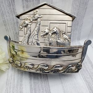 Vtg Godinger Noah's Ark Coin Bank
